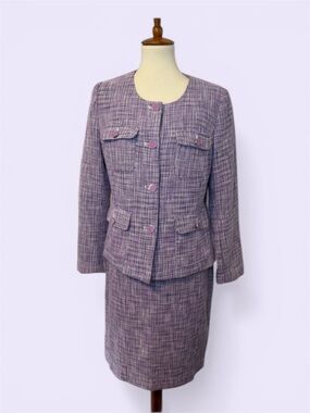 Premise Purple Lavender Tweed Suit Skirt